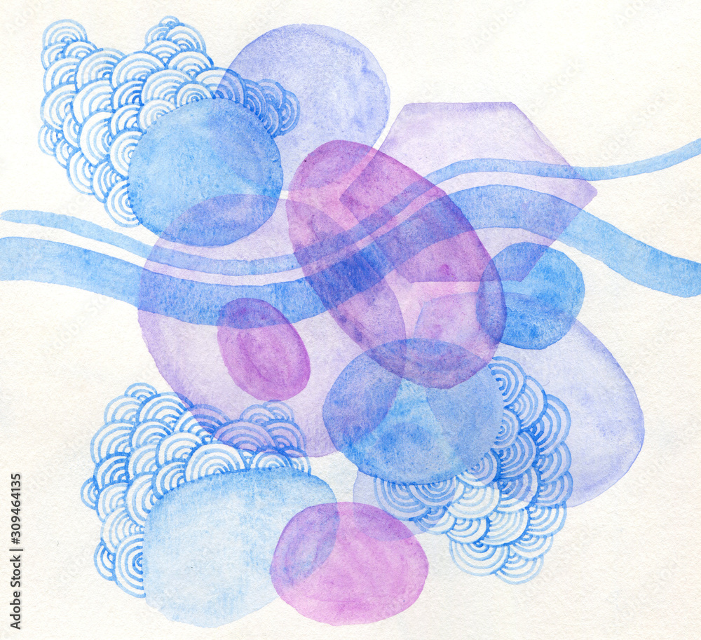 © Liliya Rodnikova/Stocksy - Watercolor abstract art