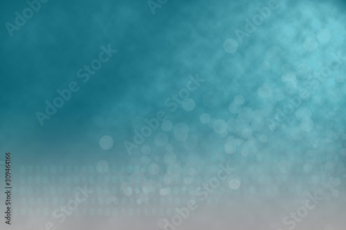 Bokeh on blue background