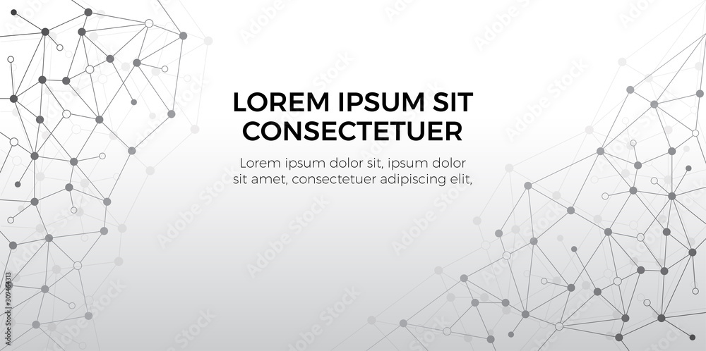 Abstract design network. Cover template. Technology banner
