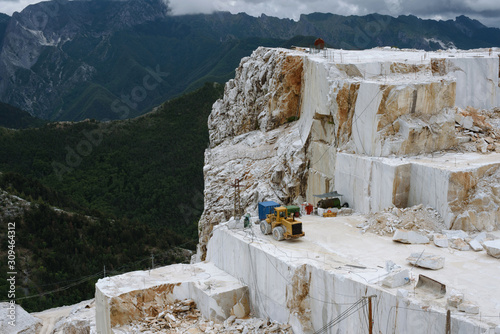 View on marble quarry photo