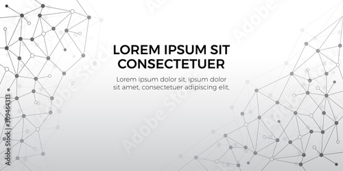 Abstract design network. Cover template. Technology banner