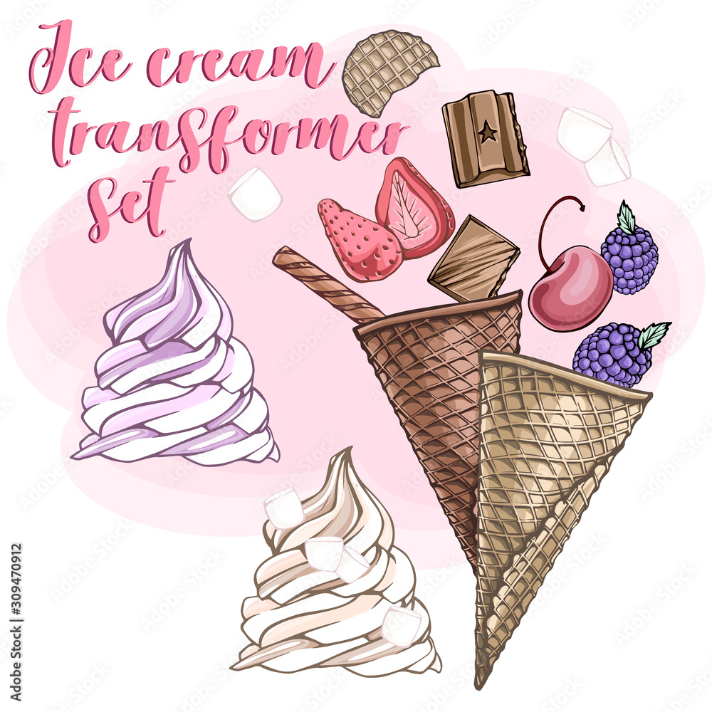 ice cream biscuit cone