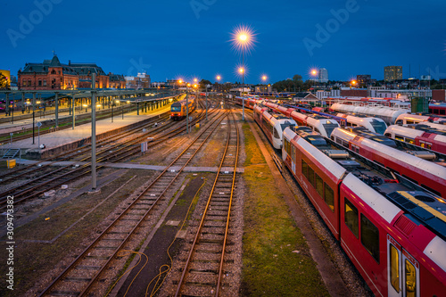 trainstation at night