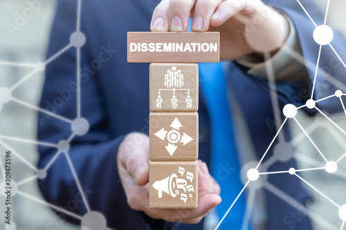Dissemination Business Communication Idea Network Corporate Structure Concept.