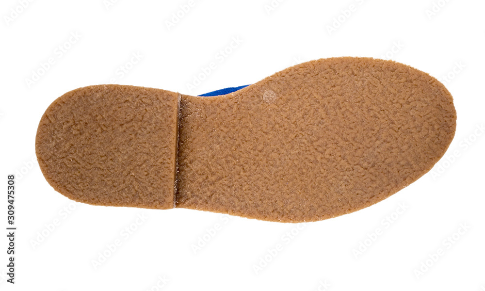 italian leather shoes, boots , moccasin, sport shoes,sole,  on a perfect white background, stock photography