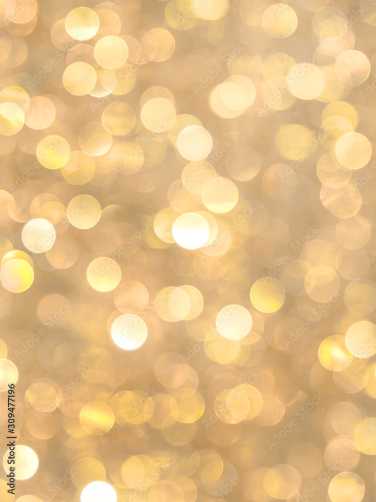 Christmas and New Year golden background with bright bokeh, vertical_ Christmas and New Year golden background with bright bokeh, vertical_