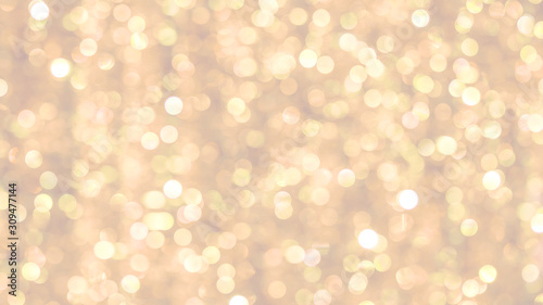 Christmas and New Year golden background with bright bokeh, vertical_