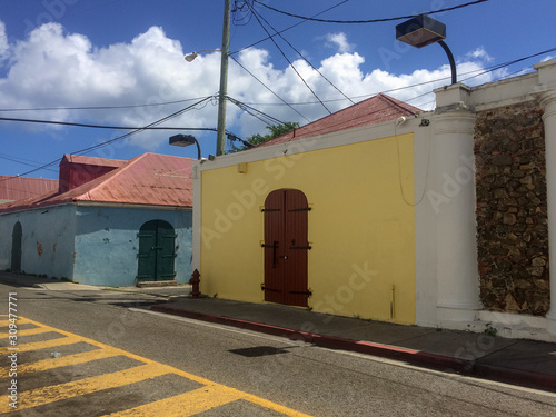 St Thomas, Virgin Island / Caribbean Feb 2015 Charlotte Amalie, the capital of the U.S. Virgins, is one of the most breathtaking harbors in the world and the most visited port in the Caribbean photo