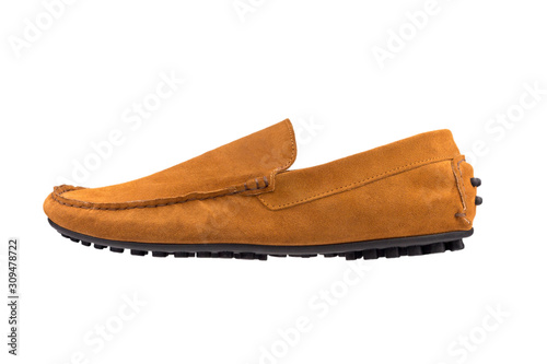 italian leather shoes, boots , moccasin, sport shoes,sole,  on a perfect white background, stock photography