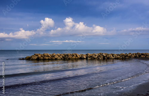 beach in winter