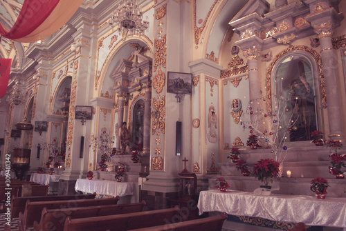 Tonatico, State of Mexico - Dec 2013 The Shrine of Our Lady of Tonatico is the most important church of the town, for its religious importance and its majesty of construction and interior details © Arturo Verea