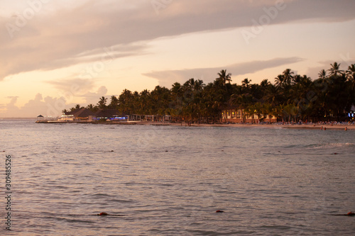 Dominicus Shoreline at sunset photo