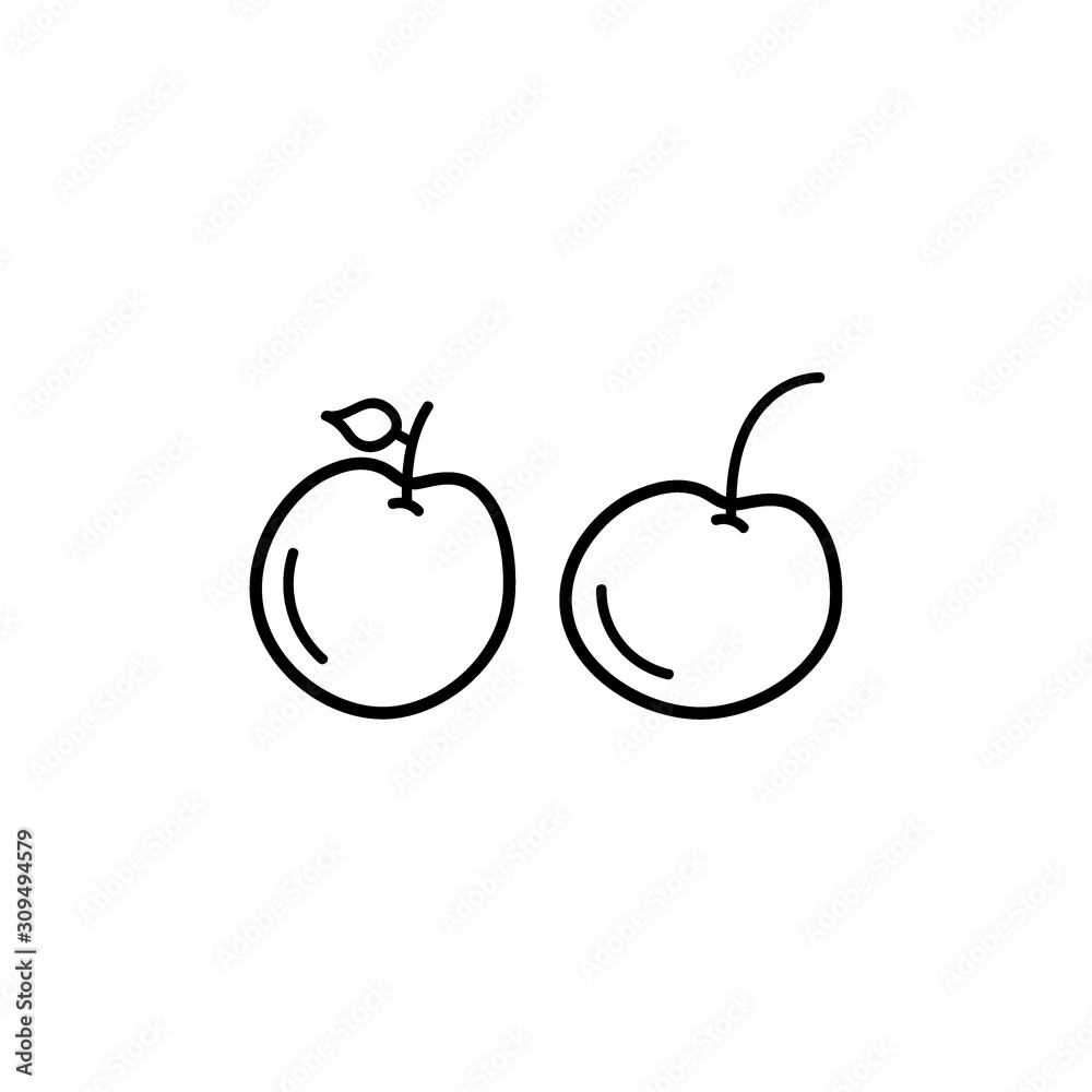 Obraz premium Restaurant vector icon, black simply menu icon