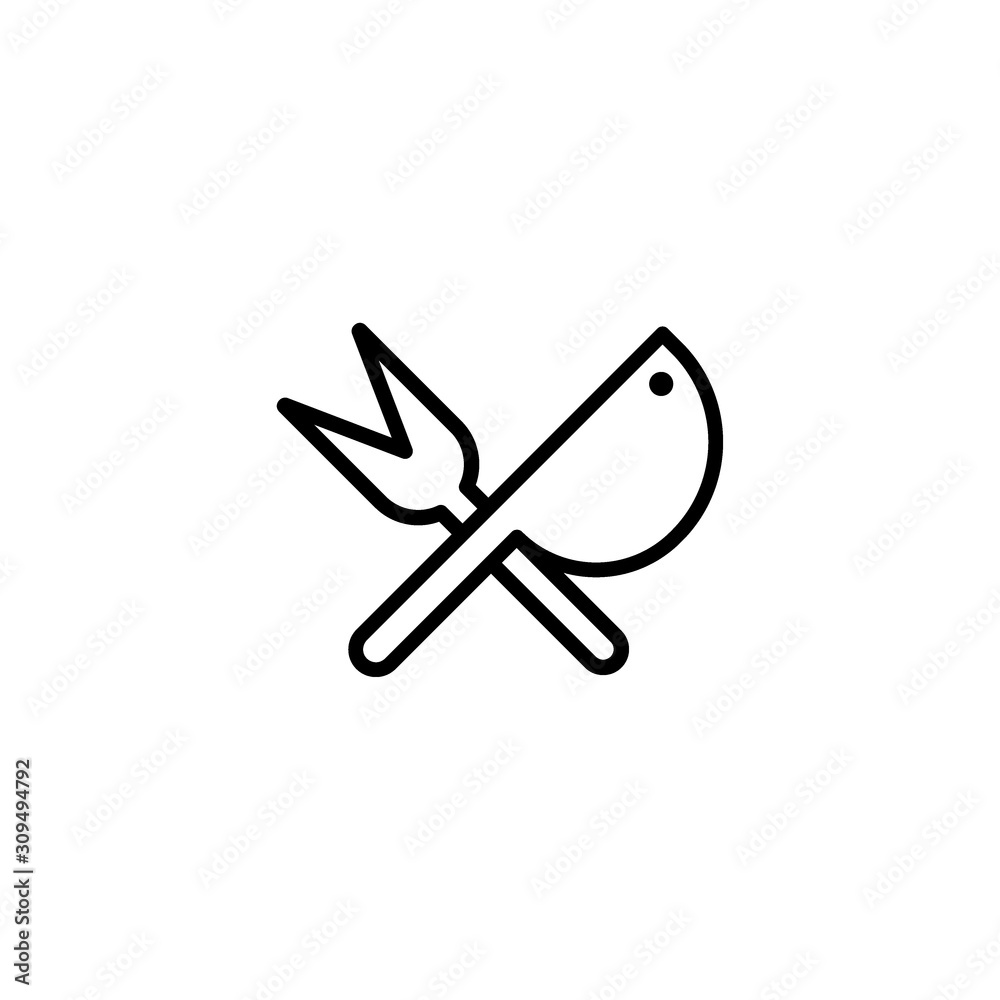 Restaurant vector icon, black simply menu icon Restaurant vector icon, black simply menu icon