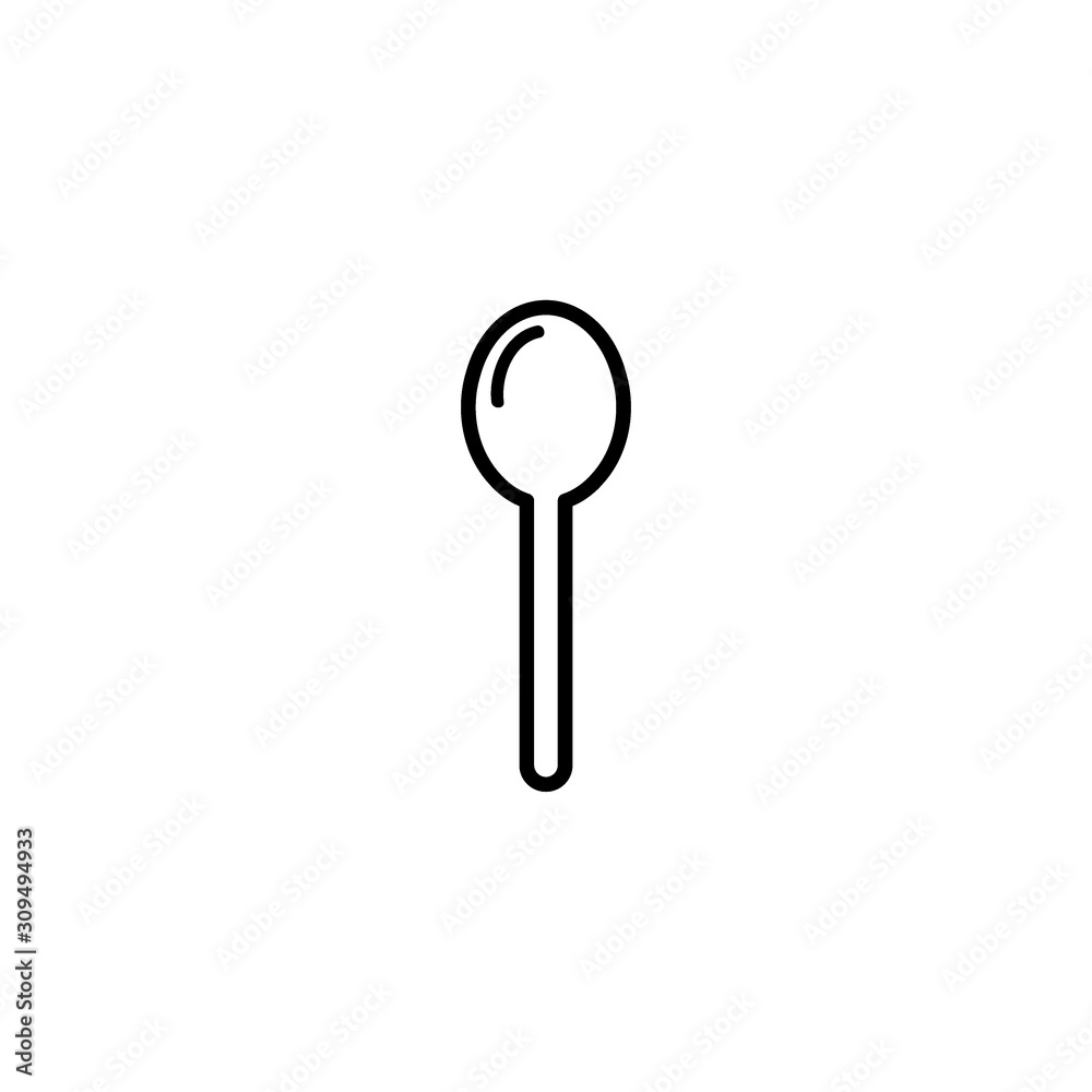 Restaurant vector icon, black simply menu icon Restaurant vector icon, black simply menu icon