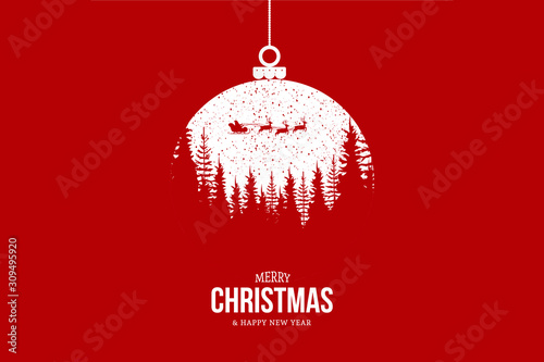 Merry Christmas background. gift, confetti, golden snowflake and Xmas balls.christmas mockup. 2020 happy new year. merry christmas gift card. photo