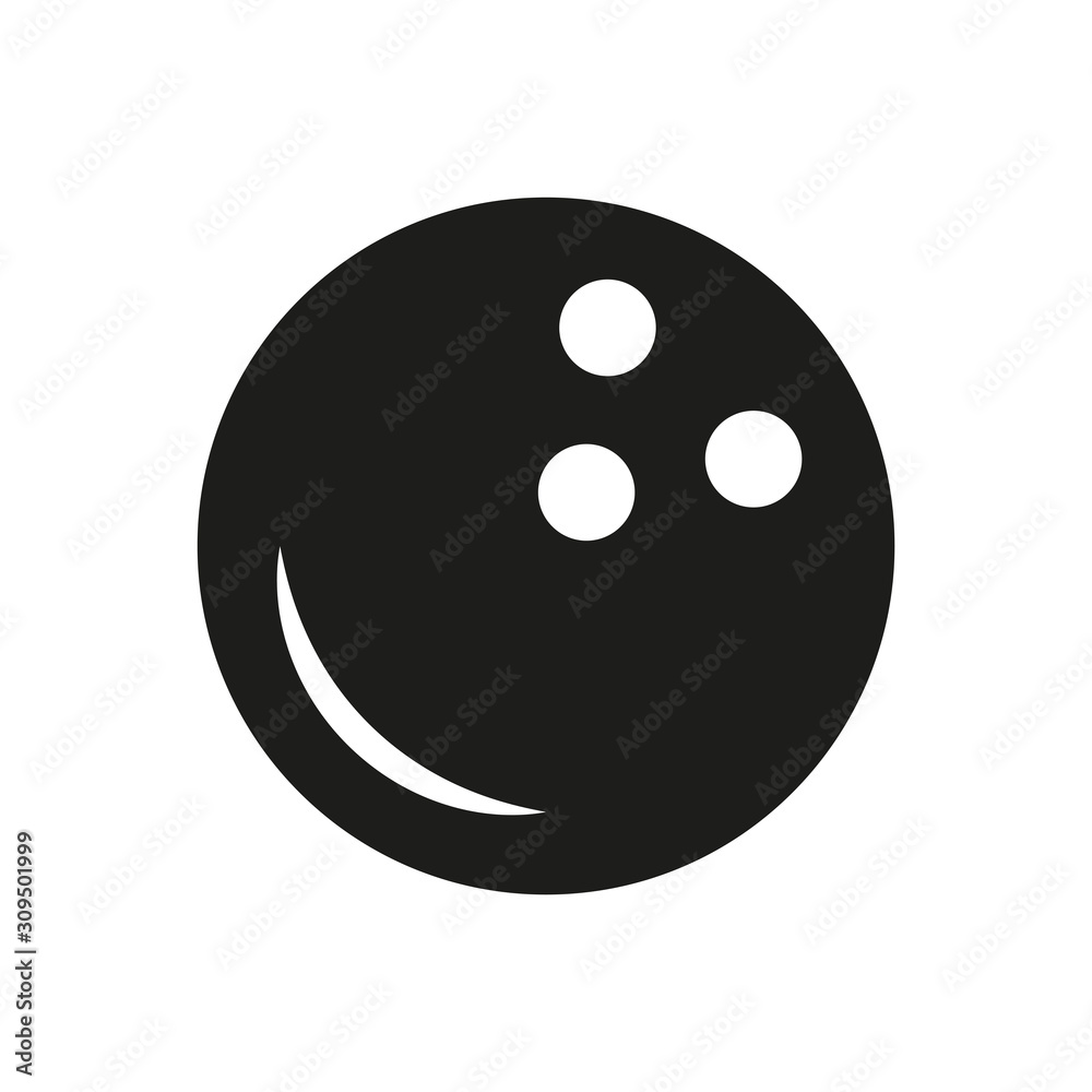 Fototapeta premium Bowling Ball icon vector design templates