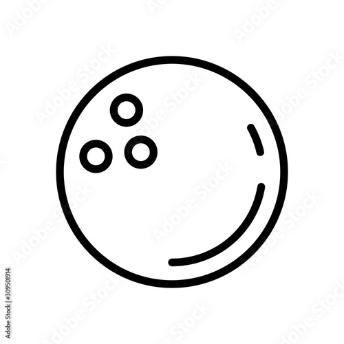 Bowling Ball icon vector design templates