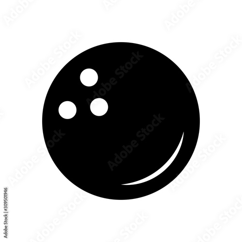 Bowling Ball icon vector design templates