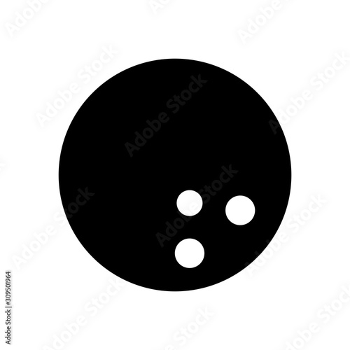 Bowling Ball icon vector design templates