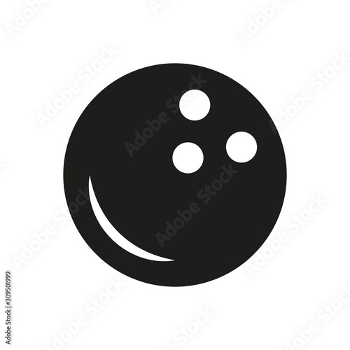 Bowling Ball icon vector design templates