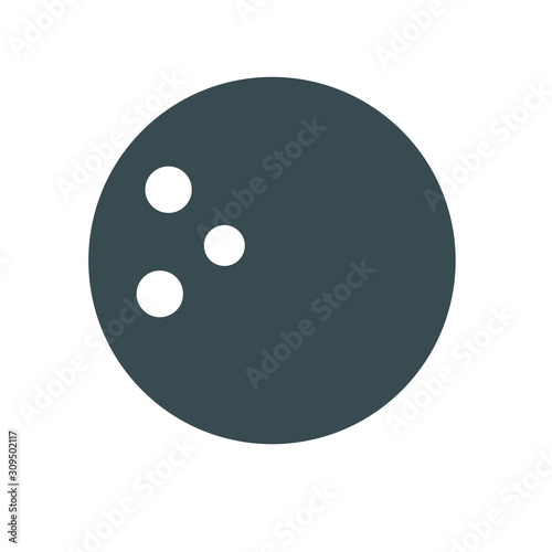 Bowling Ball icon vector design templates