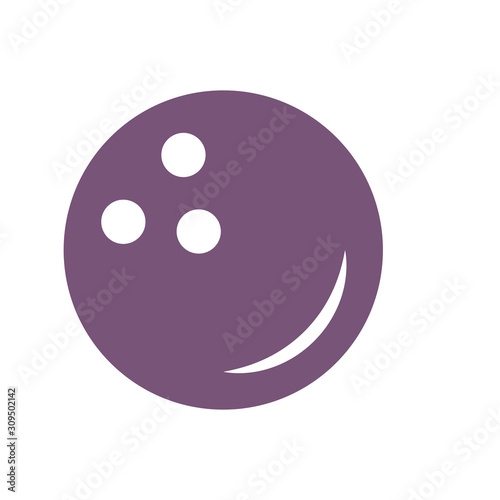 Bowling Ball icon vector design templates