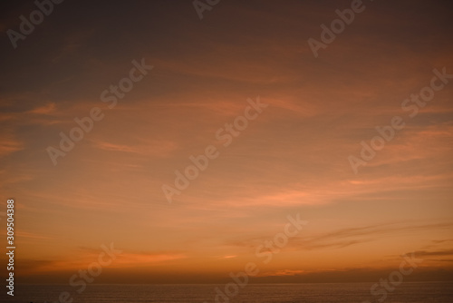 sky sunset over ocean