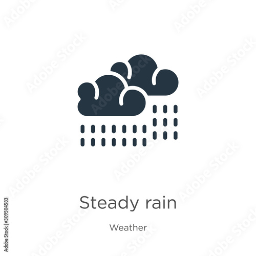 Steady rain icon vector. Trendy flat steady rain icon from weather collection isolated on white background. Vector illustration can be used for web and mobile graphic design, logo, eps10