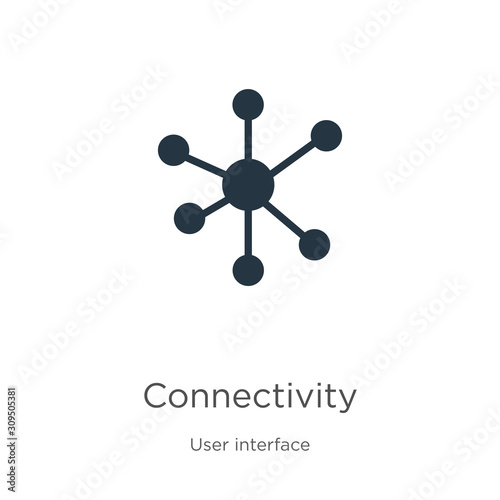 Connectivity icon vector. Trendy flat connectivity icon from user interface collection isolated on white background. Vector illustration can be used for web and mobile graphic design, logo, eps10