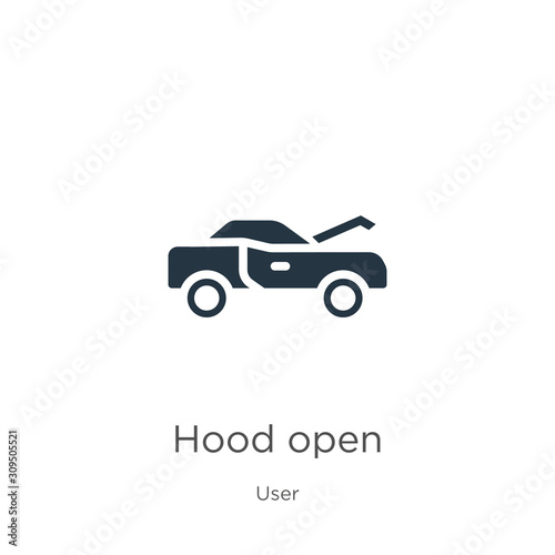 Hood open icon vector. Trendy flat hood open icon from user collection isolated on white background. Vector illustration can be used for web and mobile graphic design  logo  eps10