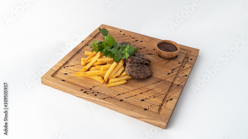 spices on wooden board