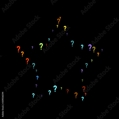 Question marks Quiz, doubt poll query public poll.