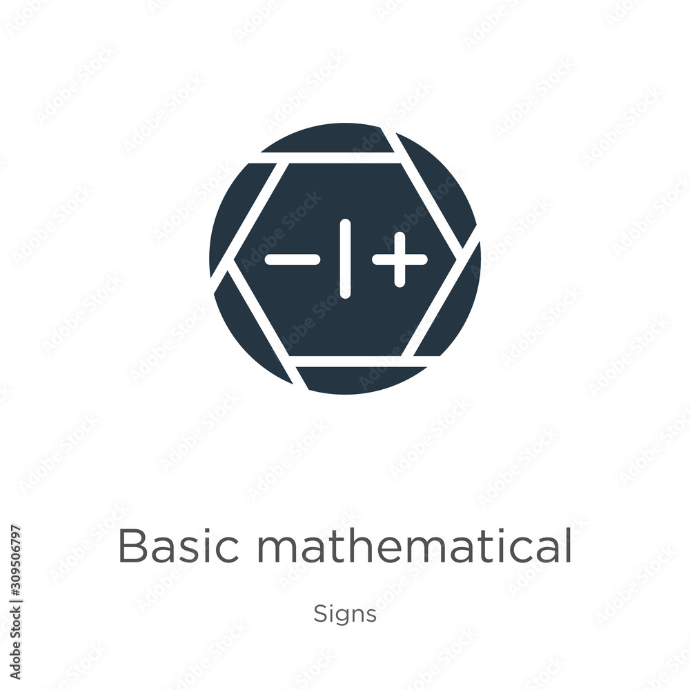 Basic mathematical symbols icon vector. Trendy flat basic mathematical symbols icon from signs collection isolated on white background. Vector illustration can be used for web and mobile graphic Basic mathematical symbols icon vector. Trendy flat basic mathematical symbols icon from signs collection isolated on white background. Vector illustration can be used for web and mobile graphic