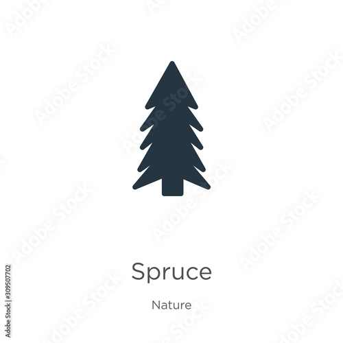 Spruce icon vector. Trendy flat spruce icon from nature collection isolated on white background. Vector illustration can be used for web and mobile graphic design, logo, eps10