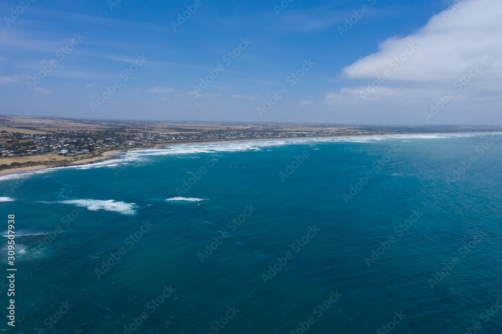 Aerial photograph of the Great Australian Bight in South Australia