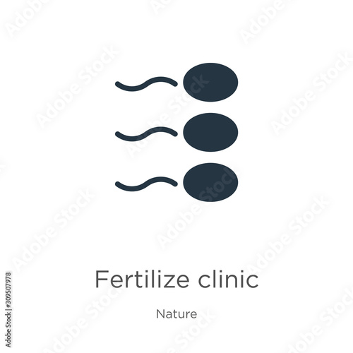 Fertilize clinic icon vector. Trendy flat fertilize clinic icon from nature collection isolated on white background. Vector illustration can be used for web and mobile graphic design, logo, eps10