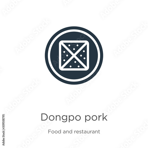 Dongpo pork icon vector. Trendy flat dongpo pork icon from food and restaurant collection isolated on white background. Vector illustration can be used for web and mobile graphic design, logo, eps10 photo