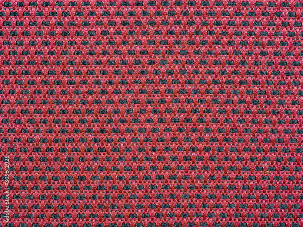 Nylon textile pattern details red and black color