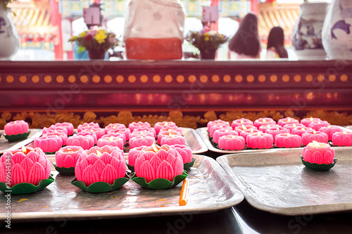 Photography Burning incense sticks in a ancient Temple, Kuala Lumpur, Malaysia