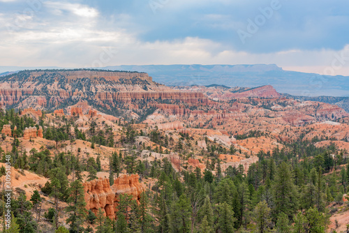 Beautiful morning view of the Sunrise Point of Bryce Canyon National Park