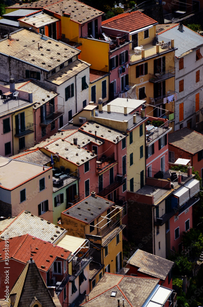 roofs of old italian town