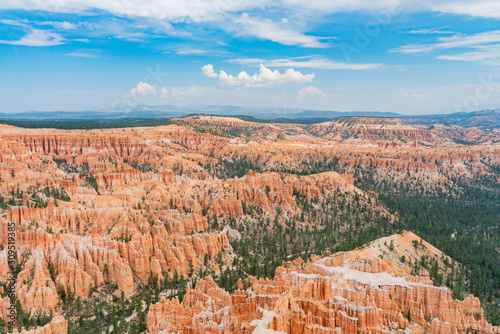 Morning sunny view of Inspiration Point of Bryce Canyon National Park