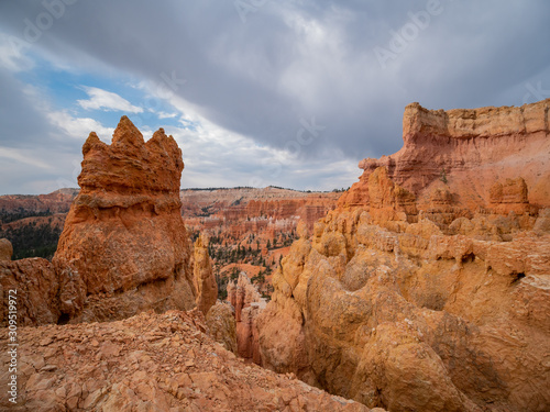 Beautiful morning view of the Sunrise Point of Bryce Canyon National Park