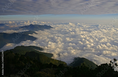 Volcano cloudscape