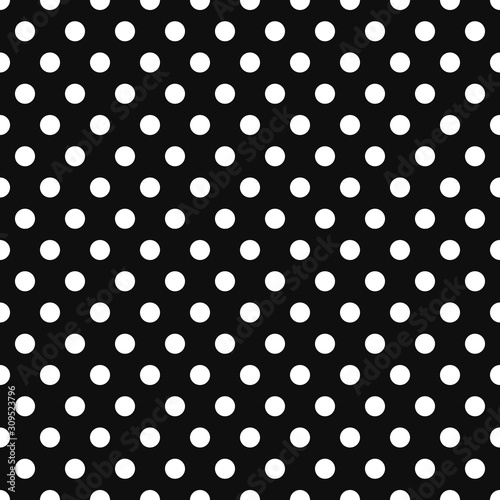 black and white polka dot pattern background 