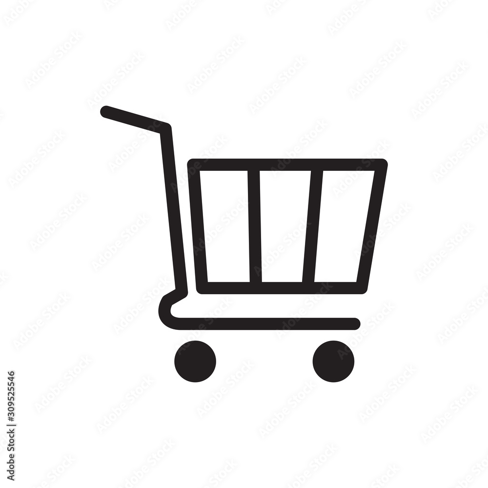 Shopping chart icon vector simple design Shopping chart icon vector simple design
