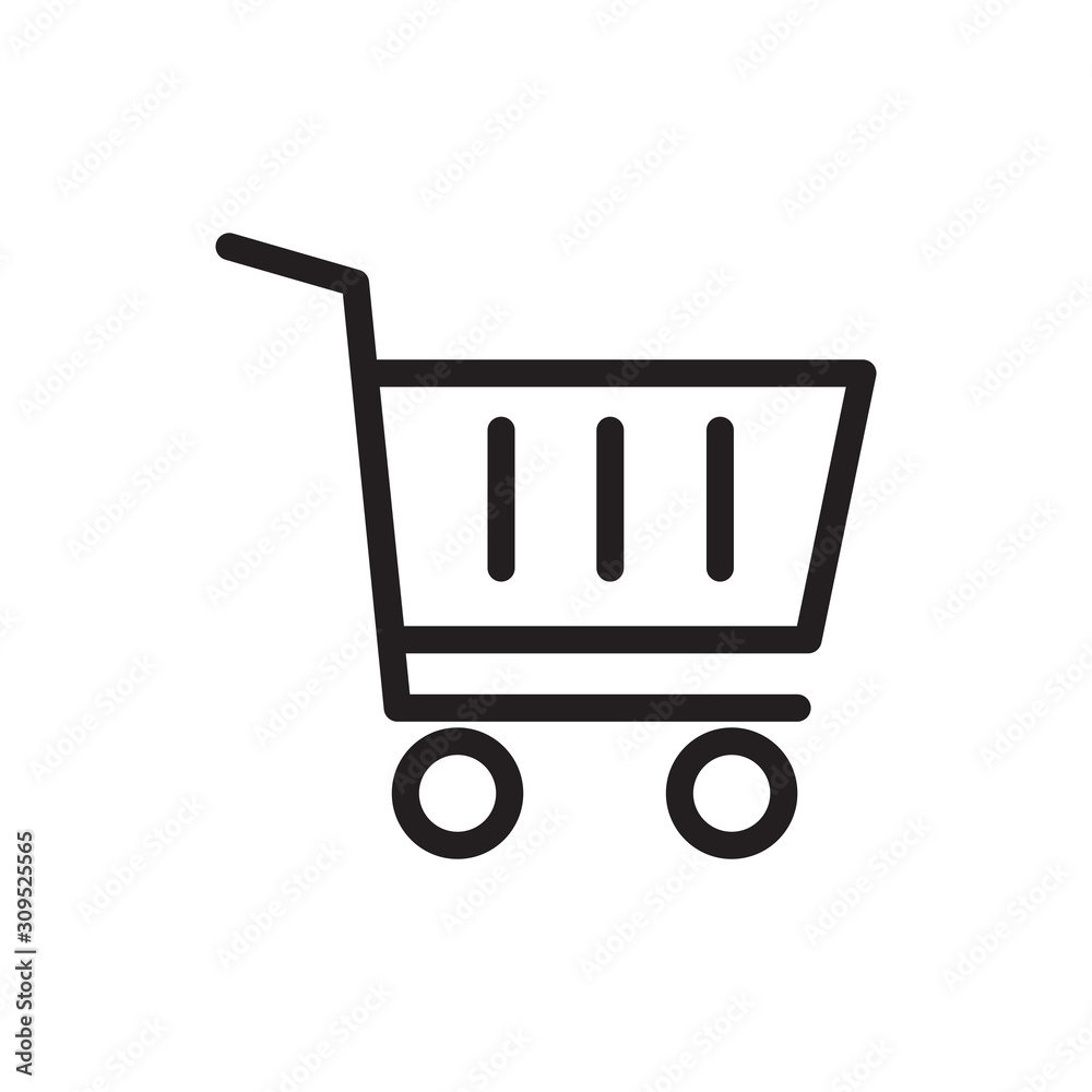 Shopping chart icon vector simple design Shopping chart icon vector simple design