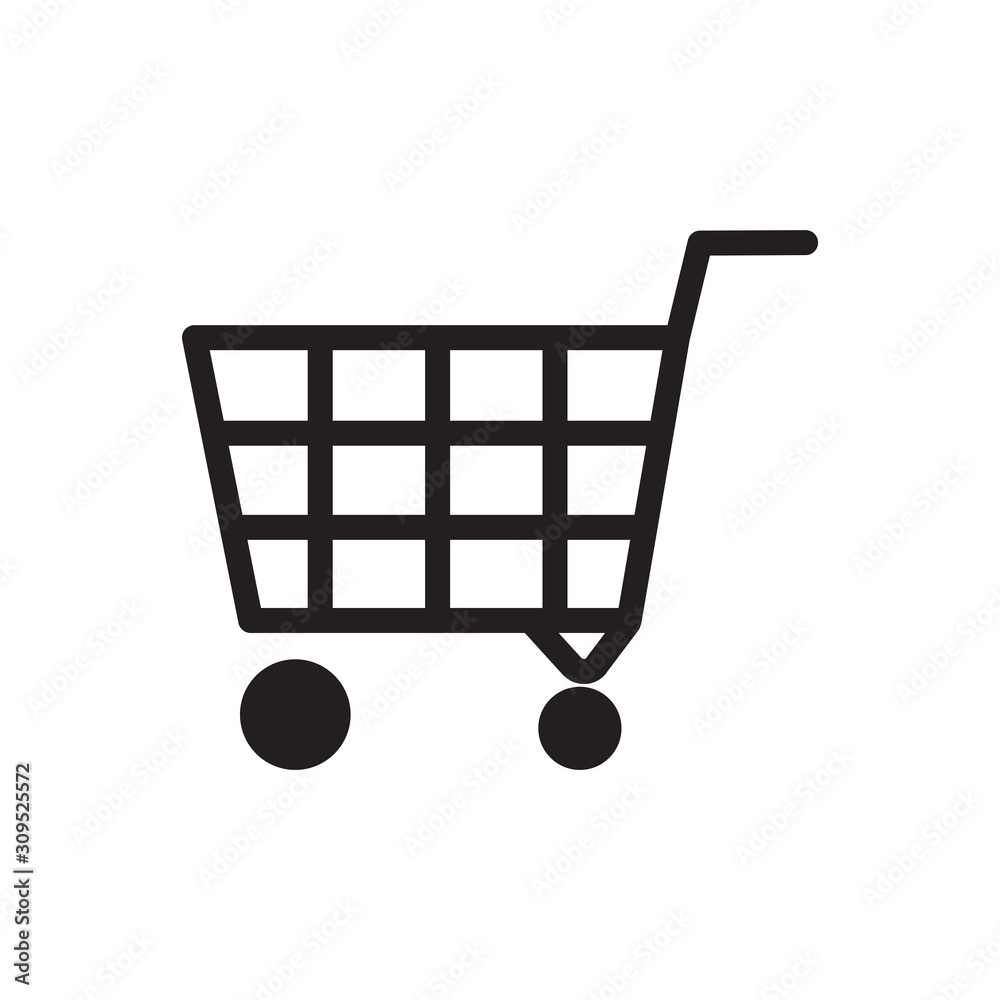 Shopping chart icon vector simple design Shopping chart icon vector simple design