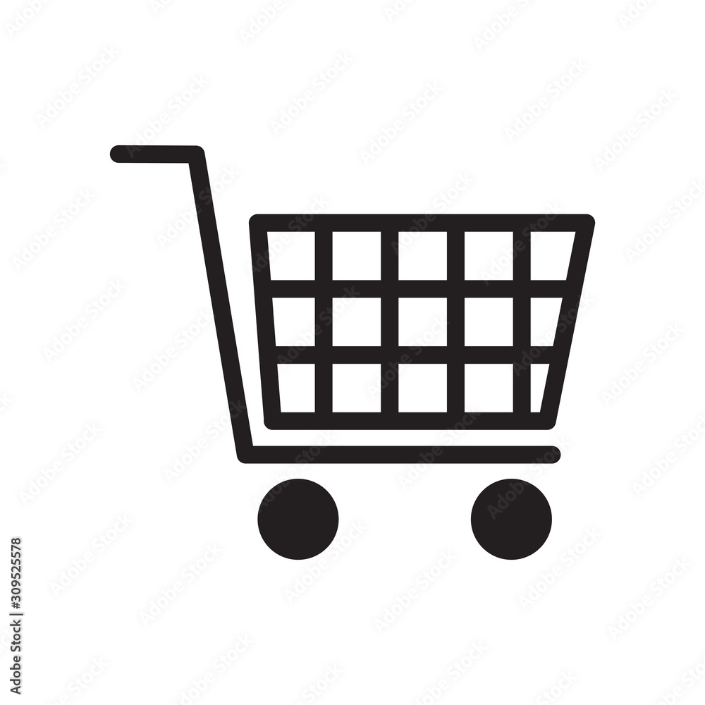 Shopping chart icon vector simple design Shopping chart icon vector simple design